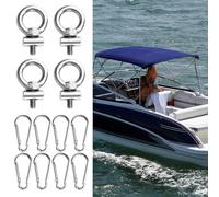 Générique Ancrages d'attache pour Montage Rail en T - Montage Rail Vertical à Oeil d'Arrimage | Système De Fixation Sécurisé pour Véhicules Camping Tentes Canoë Randonnée Pêche