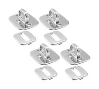 Générique Ancre de sécurité pour serrures à clé pour Ordinateur Portable 4 pièces, Plaque Fixe en Alliage de Zinc, Protection Contre Le vol pour Bureau et Voyage, Installation Universelle