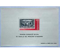 Générique Andorre France. Feuillet de 1 Timbre de Collection Authentique Neuf** de 1982. Timbre sur Timbre par des Livres Express
