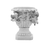 Générique Angel Garden Flower Pot - Vintage Flower Pot Decor, Resin Lovely Container with Drainage Hole, for Indoor Outdoor Garden Balcony Home Porch Cactus Plant, 11x12x19.5cm/4.33x4.72x7.68 inches