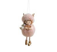 Générique Angel Ornament Keychain - Soft Plush Antler with Built-In Light for Christmas Decoration | Hanging Pendant for Friends Men Women Kids Wall Home Holiday Indoor Outdoor Birthdays