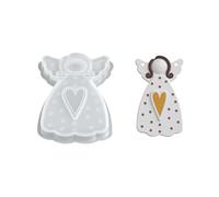 Générique Angel Shapes Silicone - Moule en Silicone de Noël pour résine, plâtre et | Moules à pendentifs festifs pour la Fabrication de Bijoux, Cours d'art, idées Cadeaux