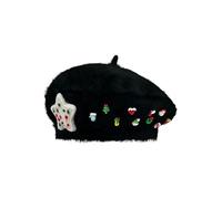Générique Anglais Homme Cute Christmas Beret Cap with Decoration Shiny Wool Artist Hats Sorcier Homme (BK3, M)