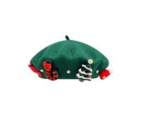 Générique Anglais Homme Cute Christmas Beret Cap With Decoration Shiny Wool Artist Hats Sorcier Homme (GN1, M)