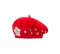 Générique Anglais Homme Cute Christmas Beret Cap With Decoration Shiny Wool Artist Hats Sorcier Homme (RD3, M)