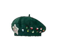 Générique Anglais Homme Cute Christmas Beret Cap with Decoration Shiny Wool Artist Hats Sorcier Homme (GN3, M)