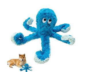 Générique Angry Octopus Dog Toy | Interactive Octopus Dog Chew Toys, Soft Bite Resistant Chew,Squeaky Moving Tug of War Doggie Toy for Small & Medium