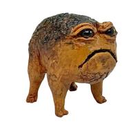 Générique Angry Toad Statue - Rain Frog Sculptures, 1 Unit Resin Fun Novelty Animal for Yard Ornament, Amphibian Figurine with Realistic Texture, Lawn Decor, Grump Creature for Patio and Terrace