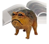 Générique Angry Toad Statue - Weird Frog Figurine for Fun Indoor Outdoor Decor | Resin Build with Detailed Expression, Compact Display Size, Weather Friendly Design, Perfect Accent for Garden Car