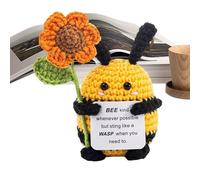 Générique Animal Crochet Positif | Mignonne Drôle et Inspirante - Petite Abeille Animal Crochet Motivant - pour Bureau Domicile Diplôme Anniversaire Noël Pâques Cadeau