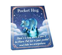 Générique Animal De Poche, Carte Câlin Animaux Mignons, Cadeau Motivation Résine Pour Filles Amies École Anniversaire Noël Pâques Activités Scolaires