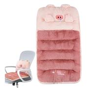 Générique Animal Design Front Cover Set - Cute Plush Cushion, Flannel Car Protector Pad, Warm Winter Car Cushion, Soft Auto Cover for Interior Upgrade, Universal Fit for Truck, SUV, V