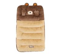 Générique Animal Design Front Cover Set - Cute Plush Cushion, Flannel Car Protector Pad, Warm Winter Car Cushion, Soft Auto Cover for Interior Upgrade, Universal Fit for Truck, SUV, V