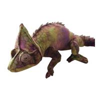 Générique Animal en Peluche caméléon - Jouets en Peluche caméléon de Simulation | Doux Moelleux comme de Vrais Animaux de la Jungle étreignant Le Cadeau de Jouet pour l'anniversaire de Noël