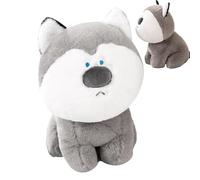 Générique Animal en Peluche Chien | Mignonne Et Douce pour Décor De Chambre,Jouet en Peluche Chien Husky | pour Garçons Et Filles Maison Bureau Dortoir Voiture Canapé Salon Chambre Compagnon