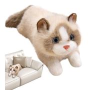Générique Animal en Peluche de Chat - Jouet de Chat en Peluche de 15 Pouces pour Les, Douce Interactive avec Fonction sonore, Jeu et décoration pour la pépinière, la Chambre, Le Salon, Le dortoir