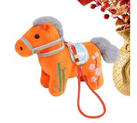 Générique Animal en Peluche De Cheval | À Collectionner 2026 - Ornement Câlin du Nouvel an Chinois pour La Maison, Les Chambres, Crèches, Voyages Ou Voitures | Cela Fait Un Cadeau