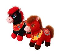 Générique Animal en Peluche Le Plus Doux pour Bébé, Lapin en Peluche, Douce sur Le Thème Chinois, Animaux en Pelu-Che De Cheval, pour Adultes, Filles, Nouvel an Lunaire Chinois, Pâques, Cadeaux