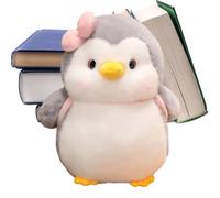 Générique Animal en Peluche Pingouin,avec Un Design De Sac À Dos Et Un Nœud | Hauteur 25 Cm Design Sac À Dos Animal Doux - pour Adultes Adolescents Mère Petit Ami Anniversaire Fête d'hiver