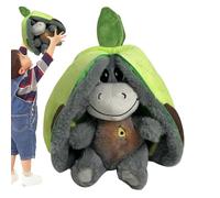 Générique Animal en Peluche Qui Dort, Peluche Sound Ass avec Respiration,Anti-Stress, Doudou pour Dormir, avec des Lumières De Mouvement Apaisantes Réalistes Et De La Musique, pour La Sieste des