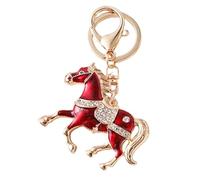Générique Animal Keychains - 2026 Shiny Horse Chinese Decor | Rhinestone Key Chain Backpack Decorations | For Adults Wallet Handbag Travel School Office Birthday New Year Party