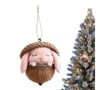 Générique Animal Ornaments,2D Acrylic Cute Animal Acorn Decoration, 8x8x0.5cm Christmas Tree Decor - Easy Installation for Holiday Indoor Winter Party Wall Window Farmhouse Seasonal Display