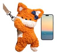 Générique Animal School Bags, Cartoon Plush Backpacks, 30cm Soft Kids Satchel, Portable Travel Bag, Stuffed Animal Shoulder Bag for Children, Wallet, Keys Storage