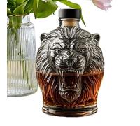 Générique Animal Shaped Whiskey Decanter Bottle, Liquor Dispenser for Men Father Husband Boyfriend, Decorative Wine Container Gift for Bar Shelf Parties and Home Display