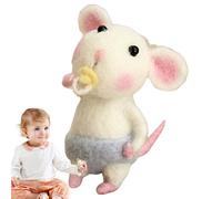 Générique Animal Wool Felting Needle Kit - Complete Set with Wooden Tools | DIY Craft for Beginners, Kids, and Adults Create Handmade Figures, Durable Supplies Home, School, or Workshop Projects