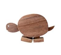 Générique Animaux en Bois à roulettes Faits Main - Statues ludiques et éducatives Lisses - Figurine d'animal pour Bureau,Intérieur Salon Chambre Maison crèche Chevet Bureau