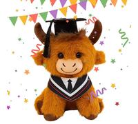 Générique Animaux en Peluche,Décoration Intérieure Douce | Peluche Vache des Highlands Jouet - pour Chambre, Lit, Heure du Coucher, Canapé, Bureau, Étagère, Voyage, Camping