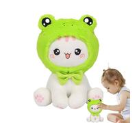 Générique Animaux en Peluche pour Chat, Jouets Animaux Mignons,Jouet en Peluche de Dessin animé Flexible - Peluche Chat créative avec Couvre-Chef, Animaux en Peluche Doux pour accompagner et Jouer