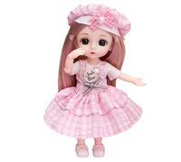 Générique Anime Cute Doll - 16cm Movable Doll with 13 Joints, Dress-Up Clothes and Shoes, Princess Dol Accessories | Birthday Gift Toy for Kids Girls, Collectible Figure for Play and Display