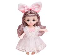 Générique Anime Cute Doll - 16cm Movable Doll with 13 Joints, Dress-Up Clothes and Shoes, Princess Dol Accessories | Birthday Gift Toy for Kids Girls, Collectible Figure for Play and Display