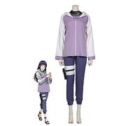 Générique Anime Hyuga Hinata Cosplay Costume Hoodie Jacket Halloween Uniform Set,XXL-Purple