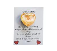 Générique Anneau Crochets Bracelets Bijoux Heart avec Carte de vœux Mignon Coeur Pocket Hug Décoration Portable Pocket Hug Heart Pocket Hug Cards Souvenir Cadeaux Habiller Boîte Chaîne Anneau (A, A)