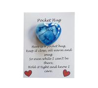 Générique Anneau Crochets Bracelets Bijoux Heart avec Carte de vœux Mignon Coeur Pocket Hug Décoration Portable Pocket Hug Heart Pocket Hug Cards Souvenir Cadeaux Habiller Boîte Chaîne Anneau (E, A)