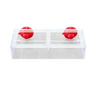 Générique Anneau d'alimentation pour Poissons avec Ventouse Aliment Flottant Stable Adapté pour Aquarium Guppy Accessoire en Acrylique Transparent Foncti, L