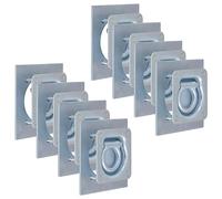Générique Anneau d'arrimage pour remorque 8 pcs Acier galvanisé 2000 kg,Remorques de Voiture,5.85KG-142673