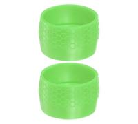 Générique Anneau de bande de poignée de vélo, anneau de bande de barre de vélo,Manchon de fixation élastique 2 pièces pour guidon | Anneau de de guidon de de route en Silicone antidérapant, anneau de