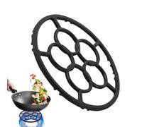 Générique Anneau de Brûleur - Support En Fonte Pour Récipient Sur De Cuisson,Réducteur Anneau de Chauffage 18 cm pour Marmite Cafetière Poêle