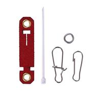 Générique Anneau de Jambe de Perroquet for Animaux de Compagnie, 7 Tailles, chaîne de Pied de Cheville, Oiseau en Cuir suédé, Anneaux à Boucle Vivante, Accessoires 4 Couleurs(Red,9mm)