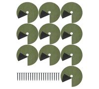 Générique Anneau de paillage d'arbre - Tapis Ronds de contrôle des Mauvaises Herbes avec 20 piquets de Sol, Anneau de Protection du paillis de Racines d'arbre avec Clous de Sol | Co