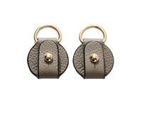 Générique Anneau de Protection Boucle Anti-Usure en Cuir Grain, Compatible avec Le Sac Messager LV, à Main Funi, Accessoires Corne gressin(Num1 Gray,5 Pairs)