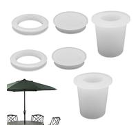 Générique Anneau pour Parapluie de Jardin,Lot de 6 Insert de Table pour Parapluie,Adaptateur pour Trou de 2 à 2,5 Pouces - pour Ombrelles Terrasse Café Plage Pique-Nique