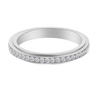 Générique Anneau tournant,Anneau en acier inoxydable plaqué zircon - rotatifs de Fidget de roulement d'anneau pour la médiation de relaxation de dames de filles