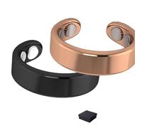 Générique Anneau Vayro, anneaux de bien-être magnétique Vayro Ring, Vayroo R-ing pour femmes Menopause, anneaux en acier inoxydable ouvert réglables, bilan énergétique, brillance durable (B)