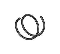 Générique Anneau Visage Cerceau De Nez Anneau de Nez Double Cerceau pour Piercing Petit Bijoux de Nez en Spirale Mince de 8 mm pour Femmes Hommes Anneau Goujon Anneau Anneau Anneaux Piercing (B, C)