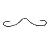 Générique Anneaux de Nez en Acier Moustache 6,20 X 1,50 X 0,10 CM, Facile à Installer, Adapté aux Piercings Corporels et Usage Quotidien
