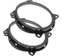 Générique Anneaux D'extension Facile à Installer pour Haut-parleurs de Voiture en Plastique Noir, Support de Haut-Parleur Compatible avec Véhicules et Modèles